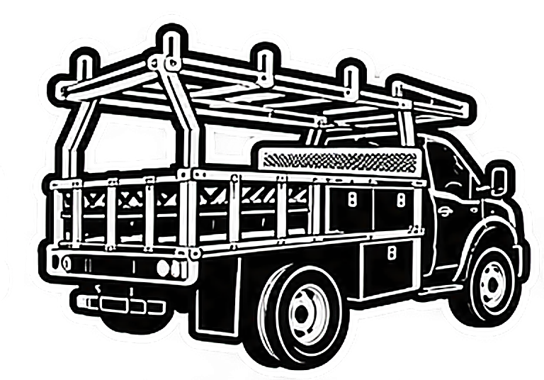 Contractors trucks